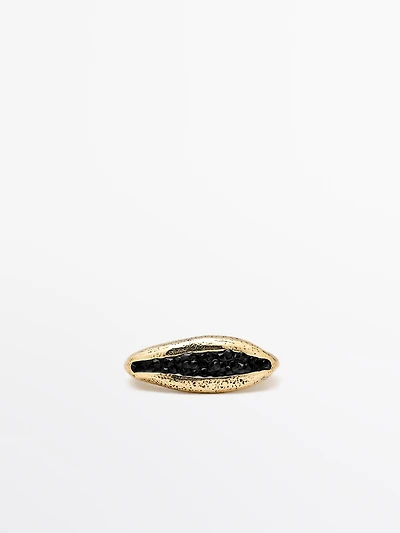 Irregular rhinestone ring