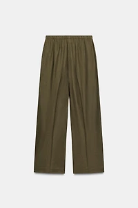 LINEN STRAIGHT LEG PANTS