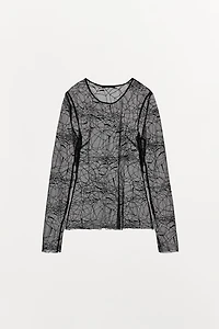 LIMITED EDITION SEMI-SHEER SPIDERWEB TOP