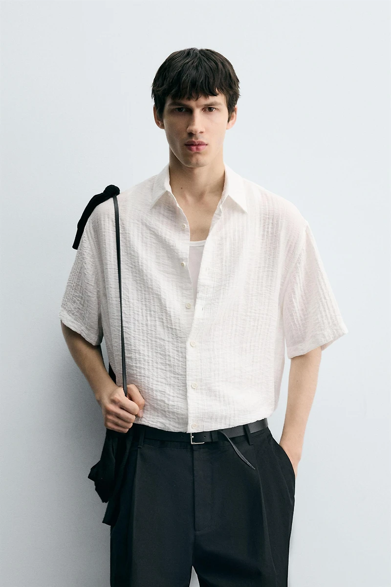 CHEMISE FLUIDE STRUCTURÉE