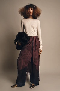 JUPE PARÉO BRODERIES FRANGES
