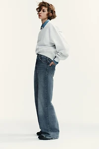 TRF EXTRA WIDE LEG HIGH WAIST JEANS