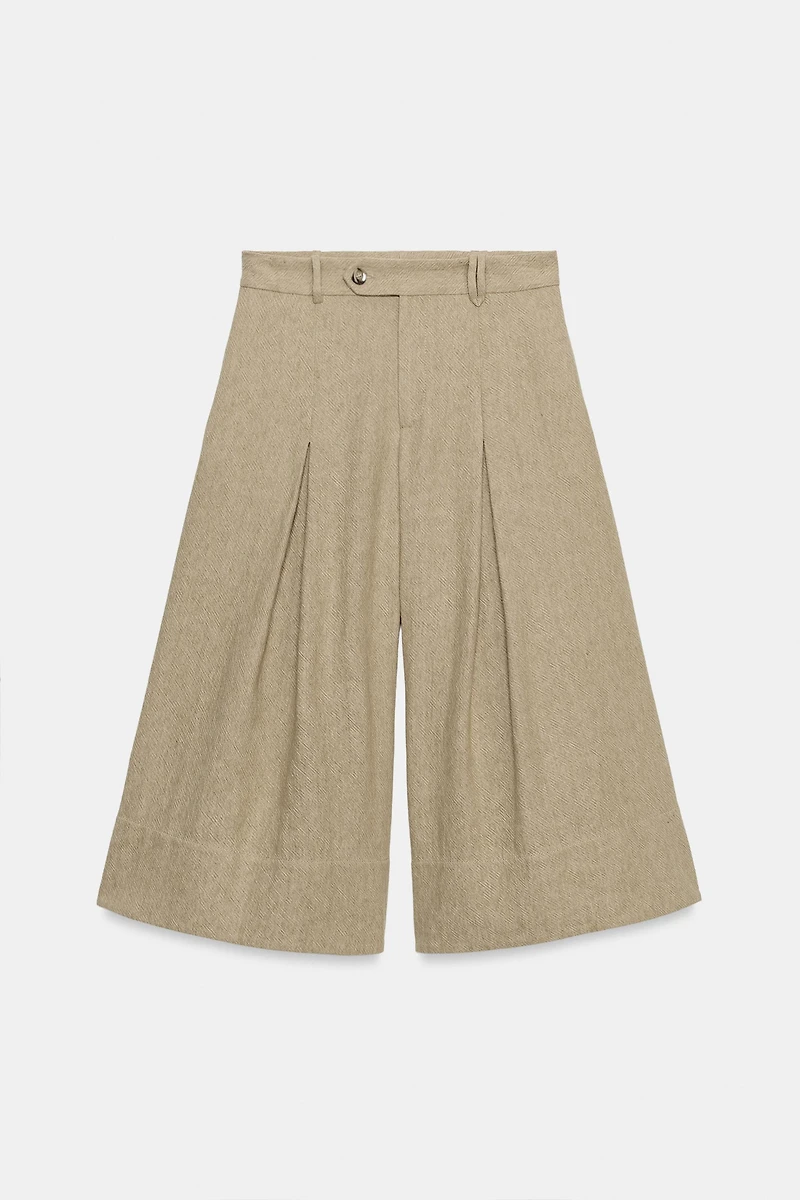 PANTALON LARGE AVEC LIN ZW COLLECTION