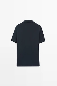 Piqué 100% cotton polo shirt