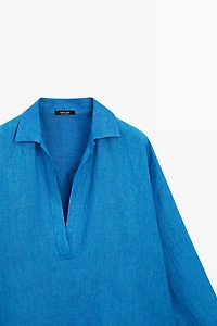 100% linen flowing blouse