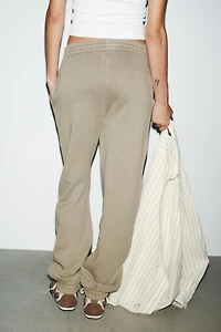 WASHED EFFECT FLEECE JOGGER PANTS