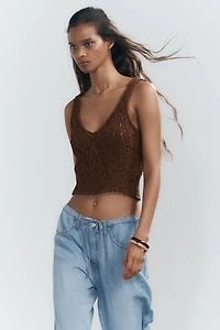FLOWY DRAWSTRING DENIM PANTS