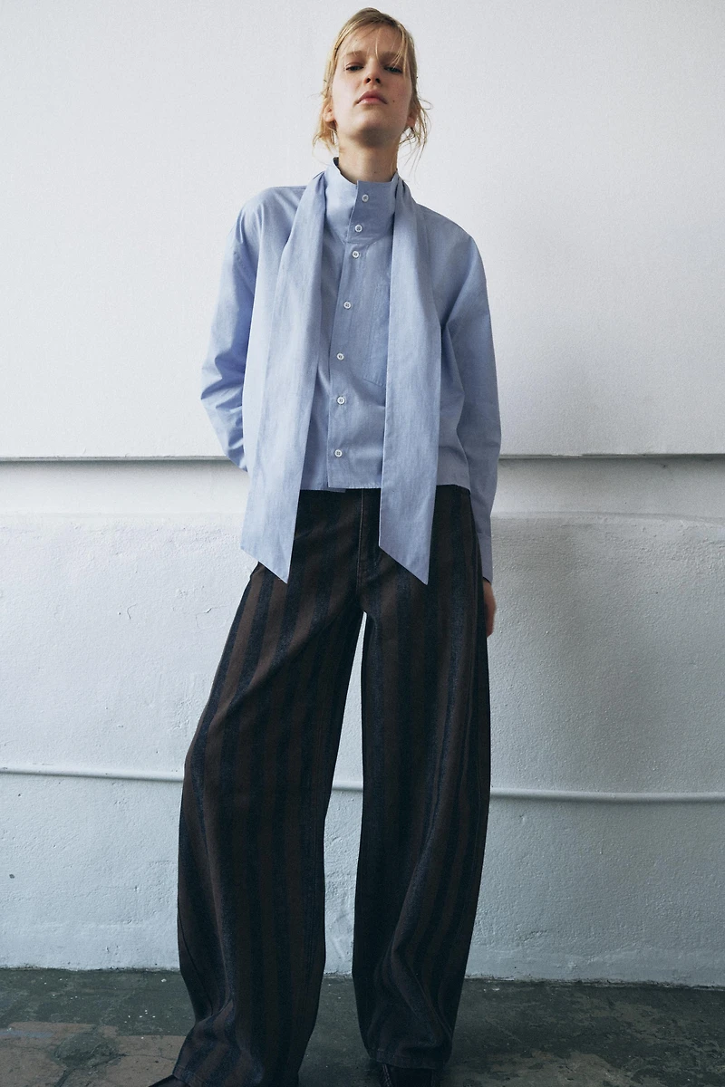 ZW COLLECTION BOW SHIRT