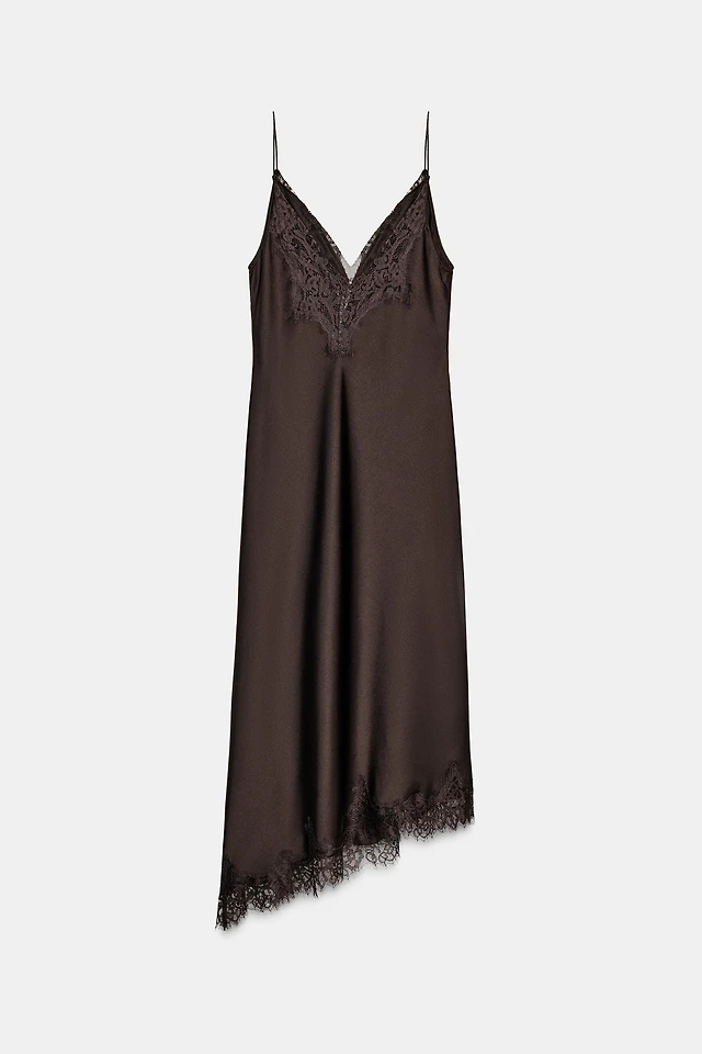 Zara ZW COLLECTION SATIN LONG DRESS at Mall of America in Bloomington, MN