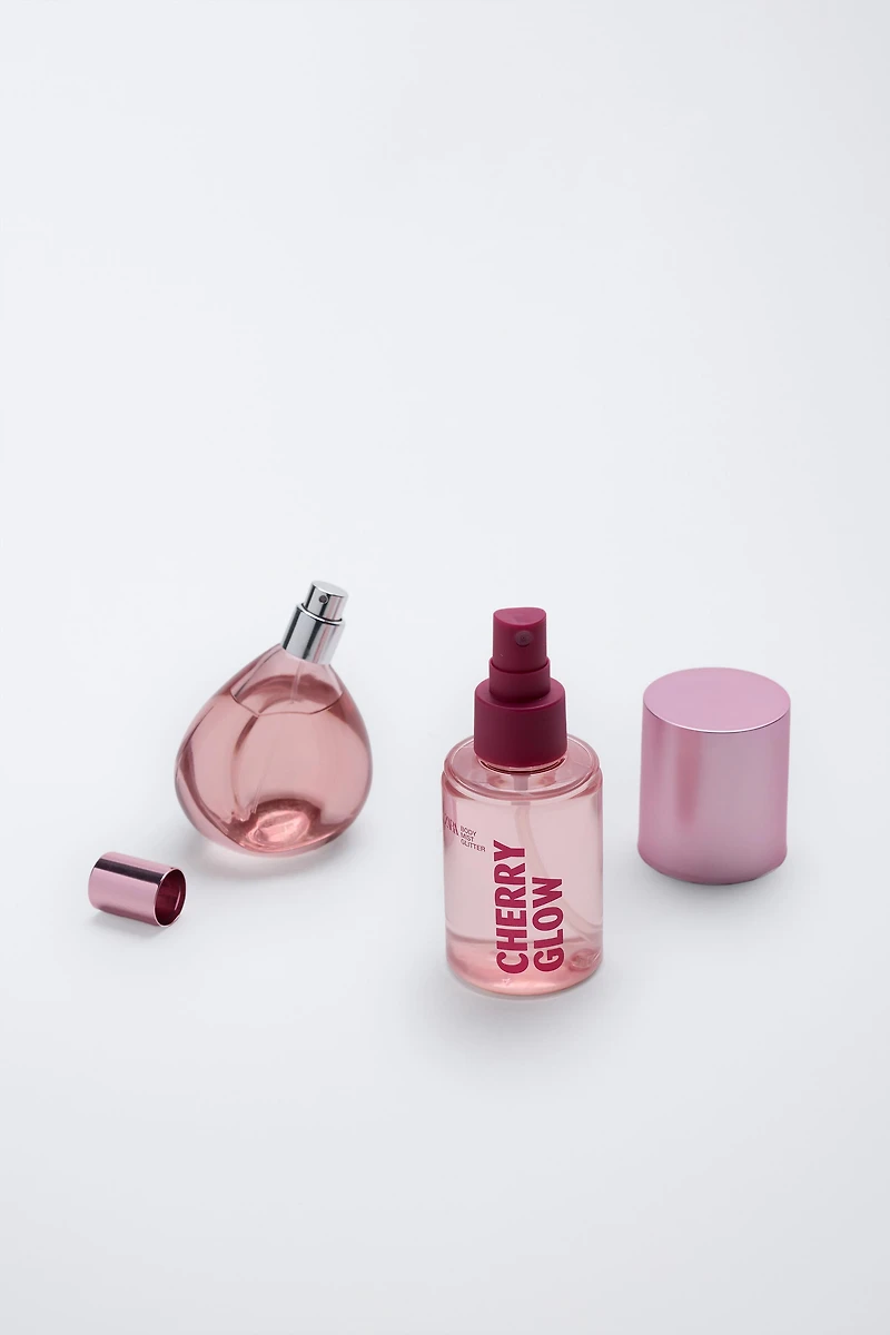 CHERRY GLOW EAU DE TOILETTE & GLITTER BODY MIST (50 ML + 100 ML) (3.38 FL OZ + 1.69 FL OZ)