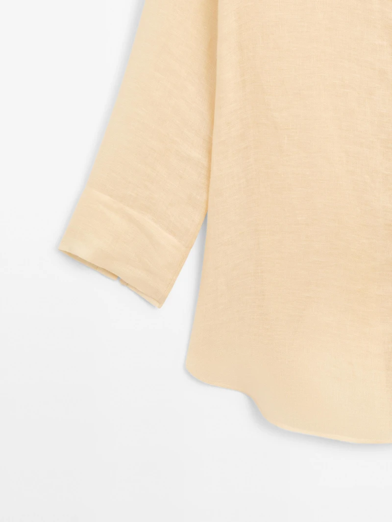 Long 100% linen shirt - STUDIO