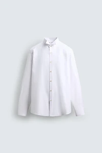 TUXEDO COLLAR SHIRT