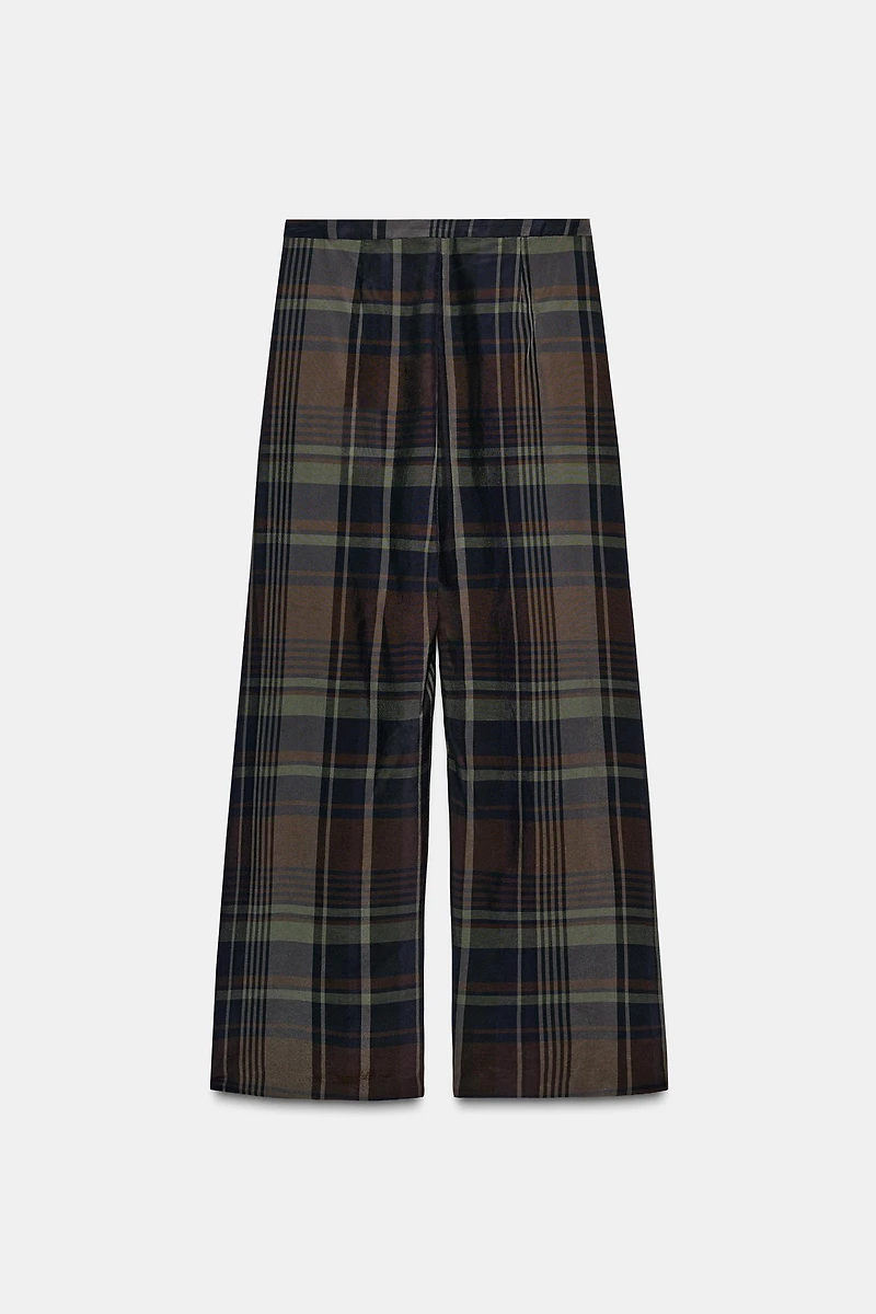 ZW COLLECTION PLAID BALLOON PANTS