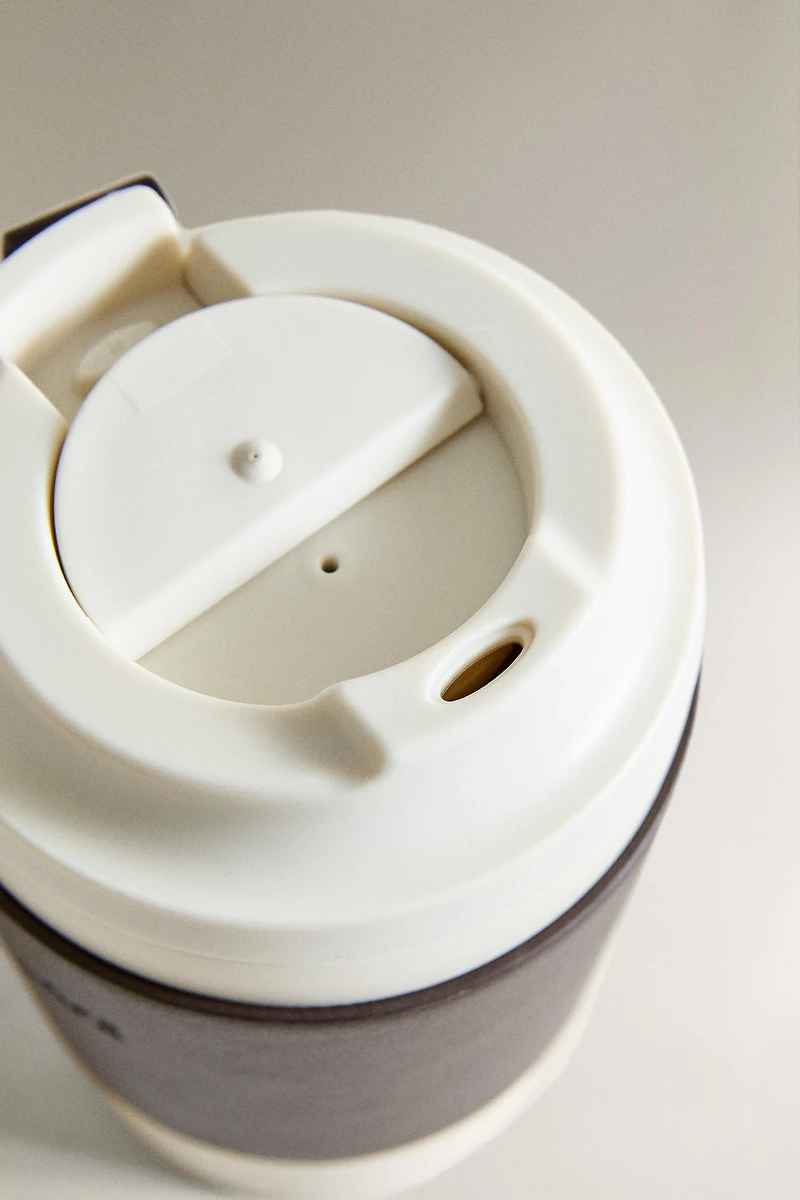 MUG WITH LID AND BAND