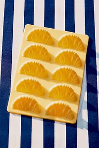 10-CUBE FRUIT SLICE SILICONE ICE TRAY