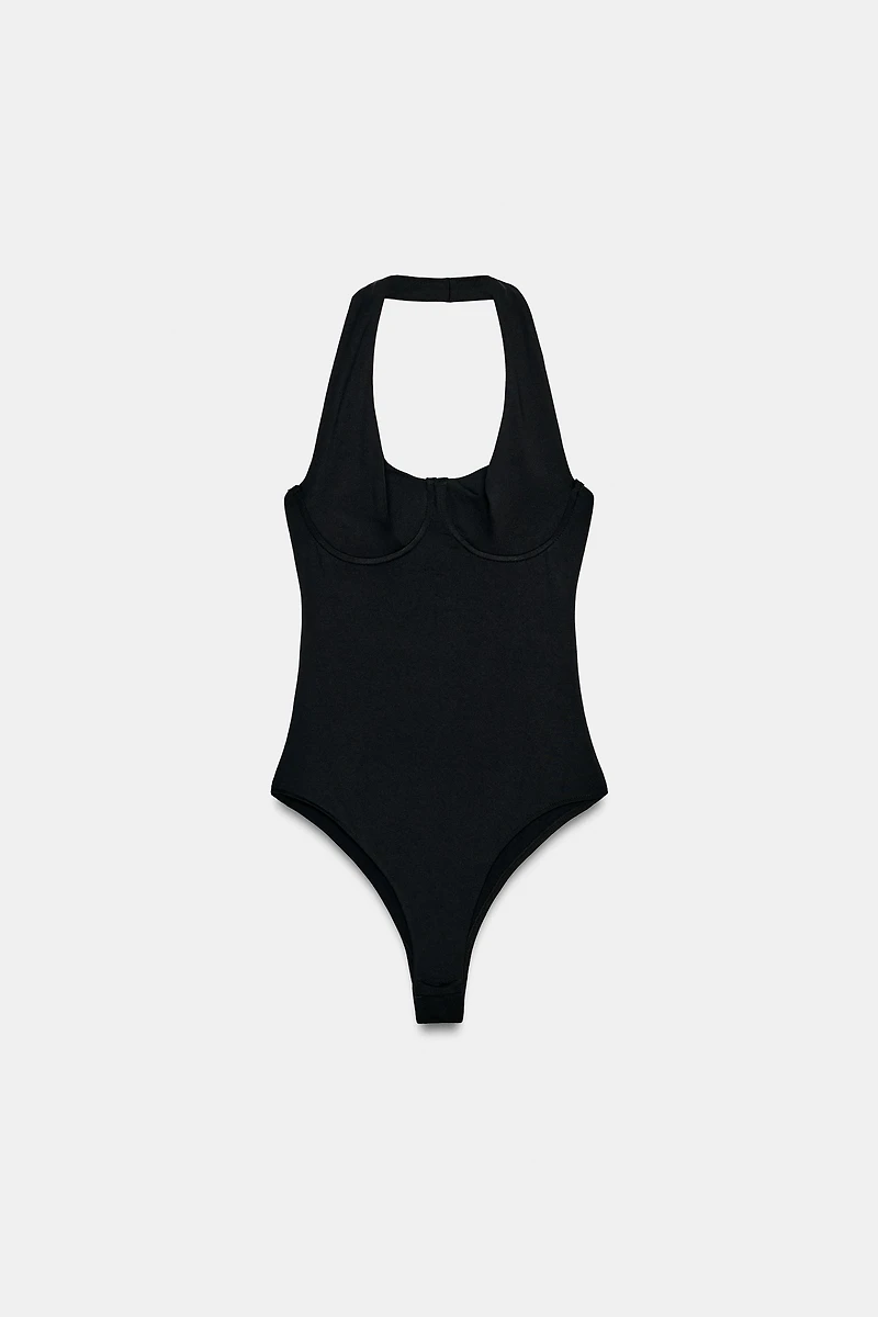 HALTER UNDERWIRE BODYSUIT