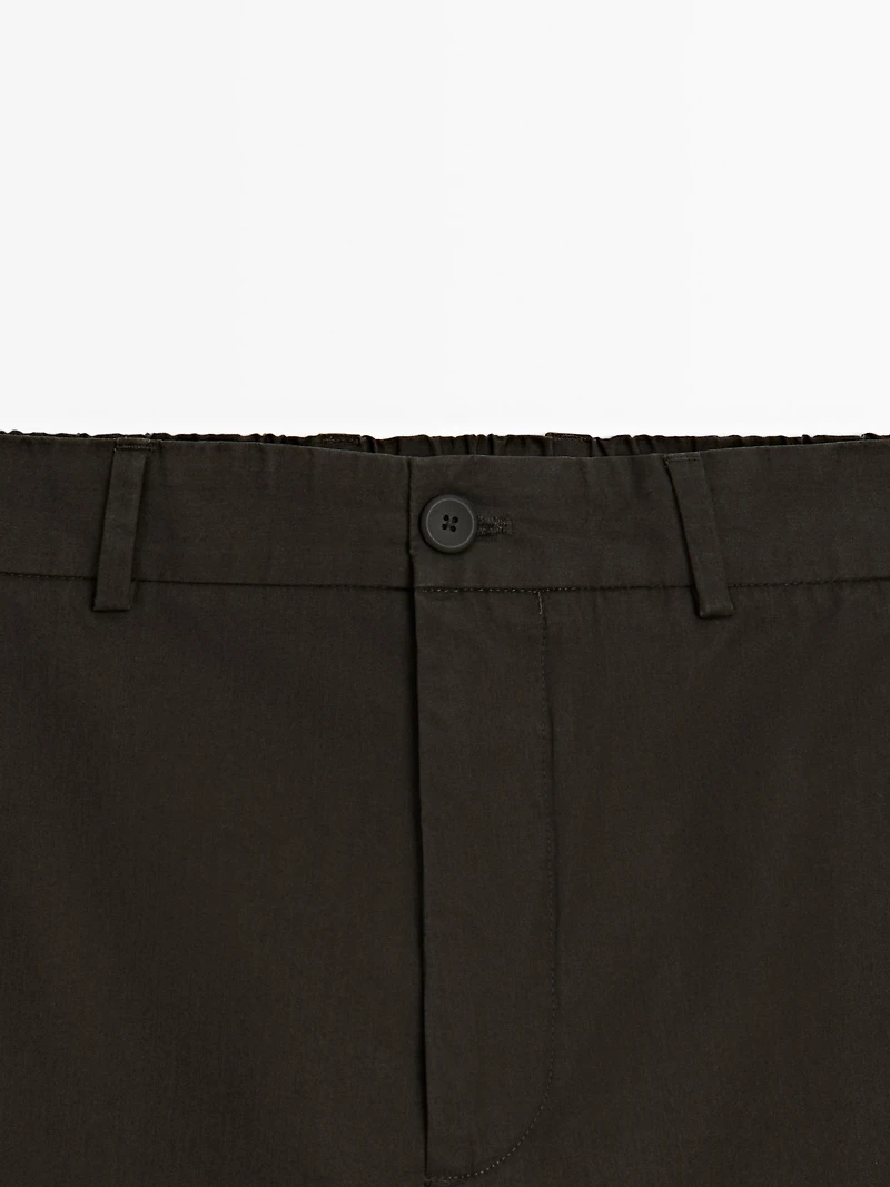 Semi-jogger fit trousers