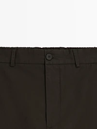 Semi-jogger fit trousers