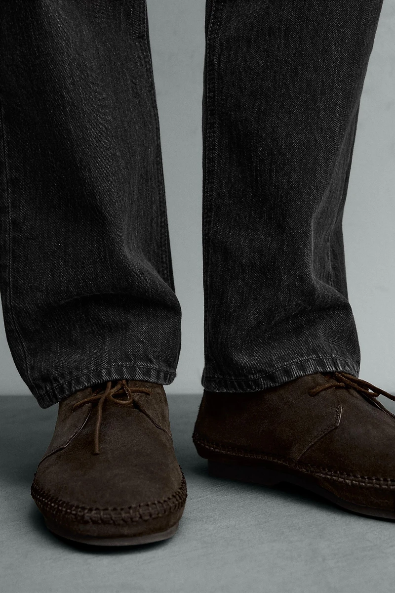 CHAUSSURES EN CUIR À SEMELLE VIBRAM® AARON LEVINE X ZARA