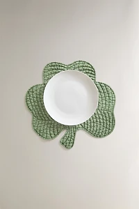 SET DE TABLE MATELASSÉ TRÈFLE