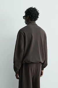 SWEAT ZIPPÉ EN MAILLE