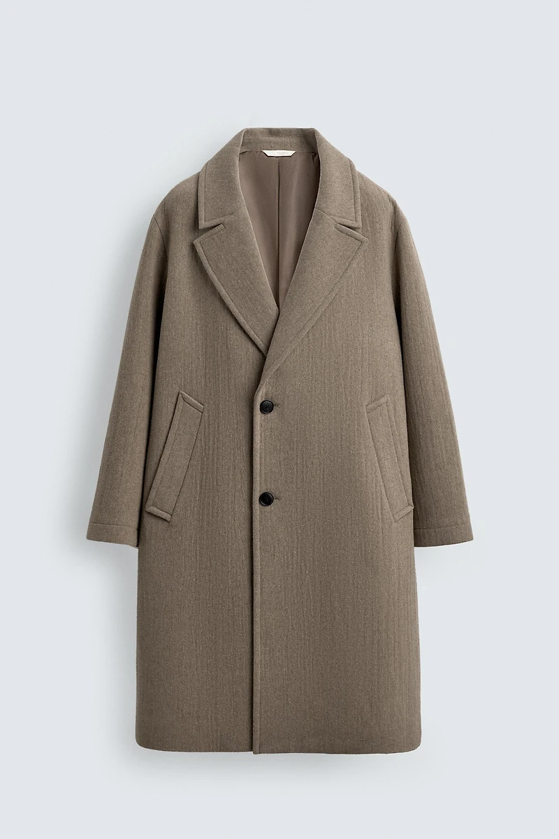 RELAXED FIT WOOL COAT