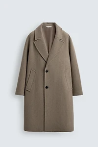 RELAXED FIT WOOL COAT
