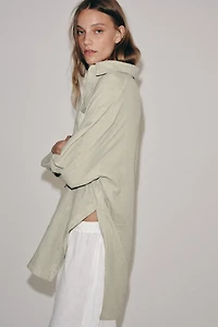 CHEMISE ASYMÉTRIQUE À RAYURES ZW COLLECTION
