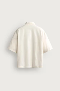 RELAXED FIT PLEATED SHIRT