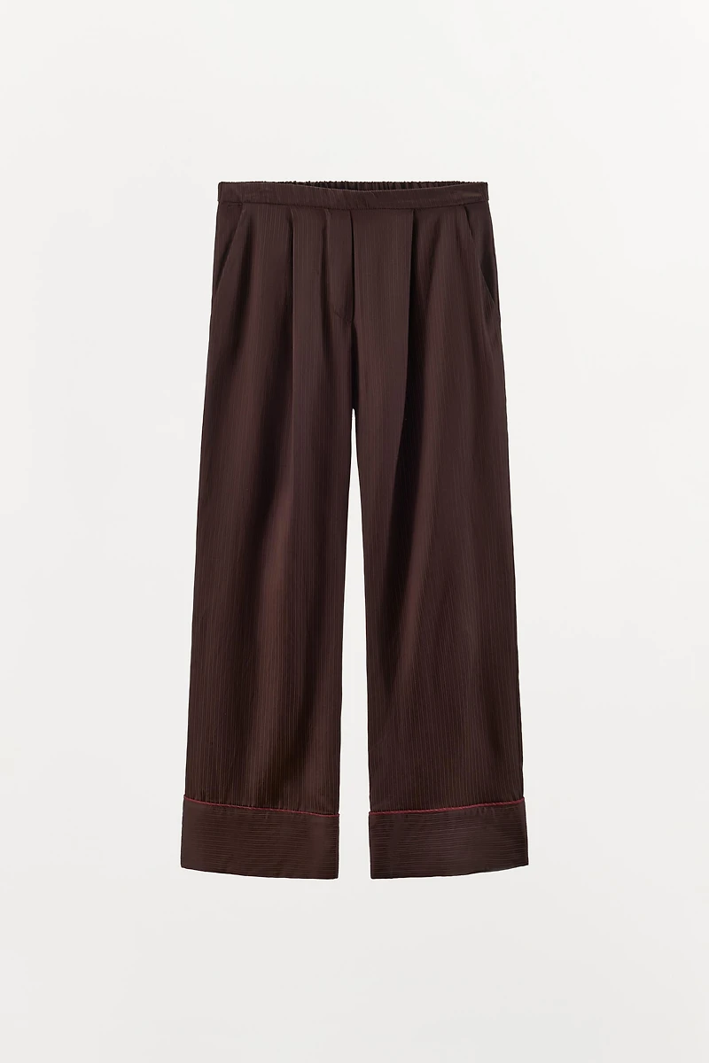 CONTRAST STRIPE PAJAMA PANTS