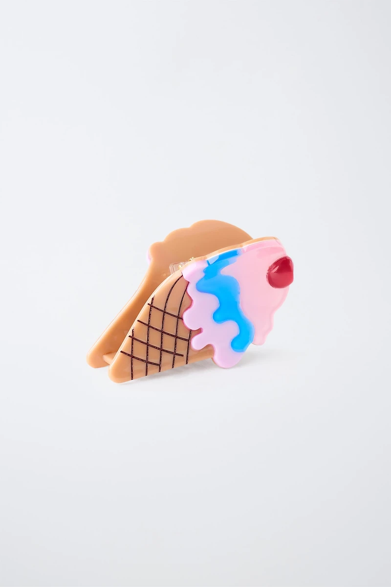 ICE CREAM-SHAPED HAIR CLIP