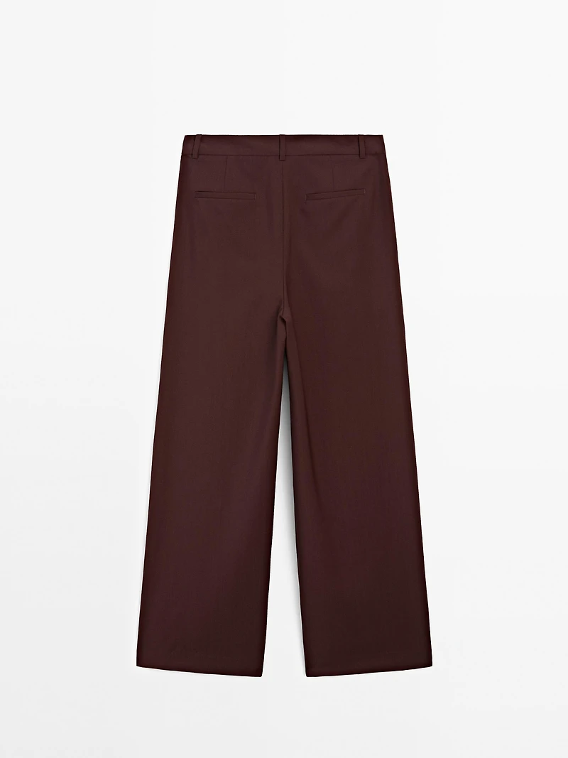 100% wool double darted trousers - STUDIO