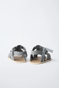 FISH LEATHER SANDALS