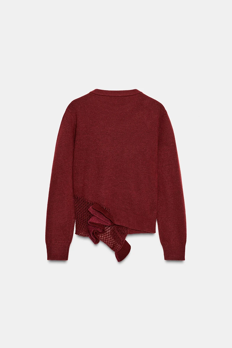 FLORAL TEXTURED KNIT JUMPER