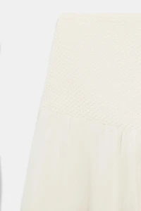 COMBINED KNIT BALLOON SKIRT