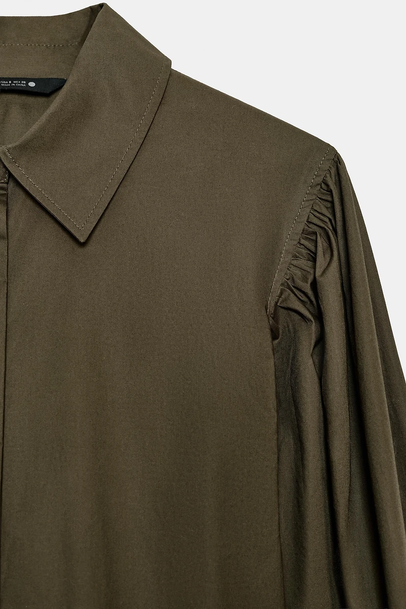 ZW COLLECTION PUFF SLEEVE POPLIN SHIRT