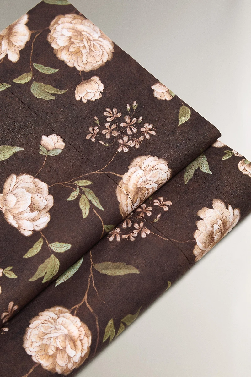 DRAP DE DESSUS IMPRIMÉ FLEURS