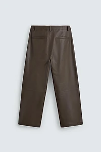 LEATHER BALLOON FIT PANTS