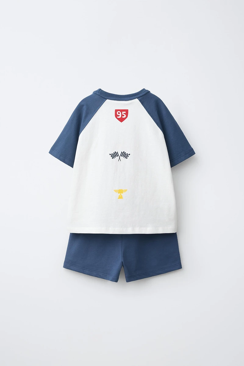 CARS LIGHTNING MCQUEEN © DISNEY/PIXAR T-SHIRT AND SHORTS SET