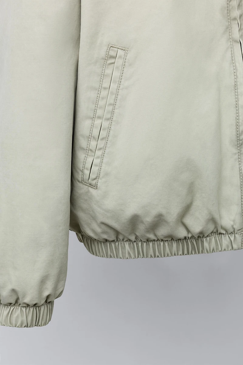 BLOUSON BOMBER À INSCRIPTION BRODÉE