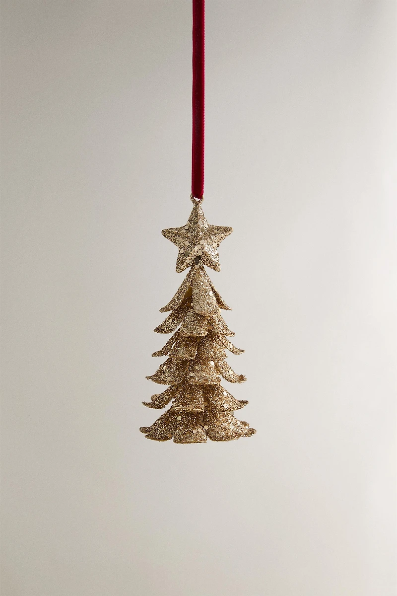 DÉCORATION SAPIN DE NOËL FER DORÉ