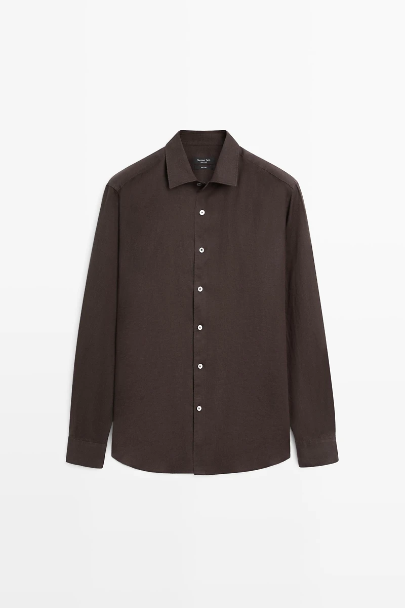 100% linen regular fit shirt