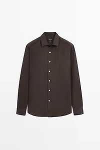 100% linen regular fit shirt
