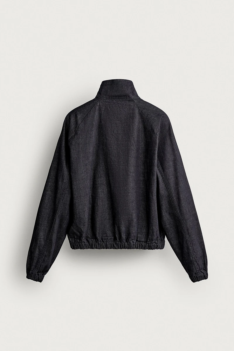 SWEAT KANGOUROU EN DENIM COUPE DÉCONTRACTÉE