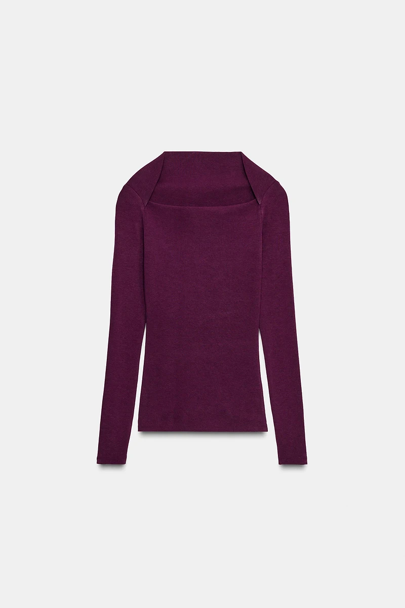 RIB LONG SLEEVE T-SHIRT