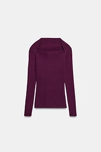 RIB LONG SLEEVE T-SHIRT