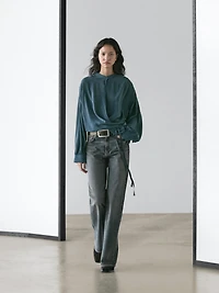 Blouse fluide cache-cœur