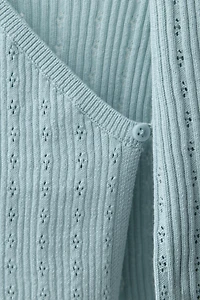 POINTELLE KNIT CARDIGAN