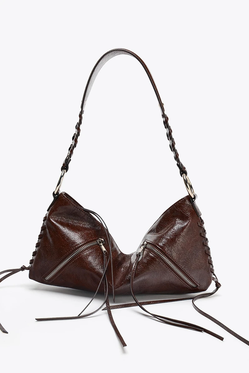 ZIPPER SHOULDER BAG