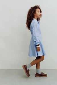 STRIPED SHIRT DRESS
